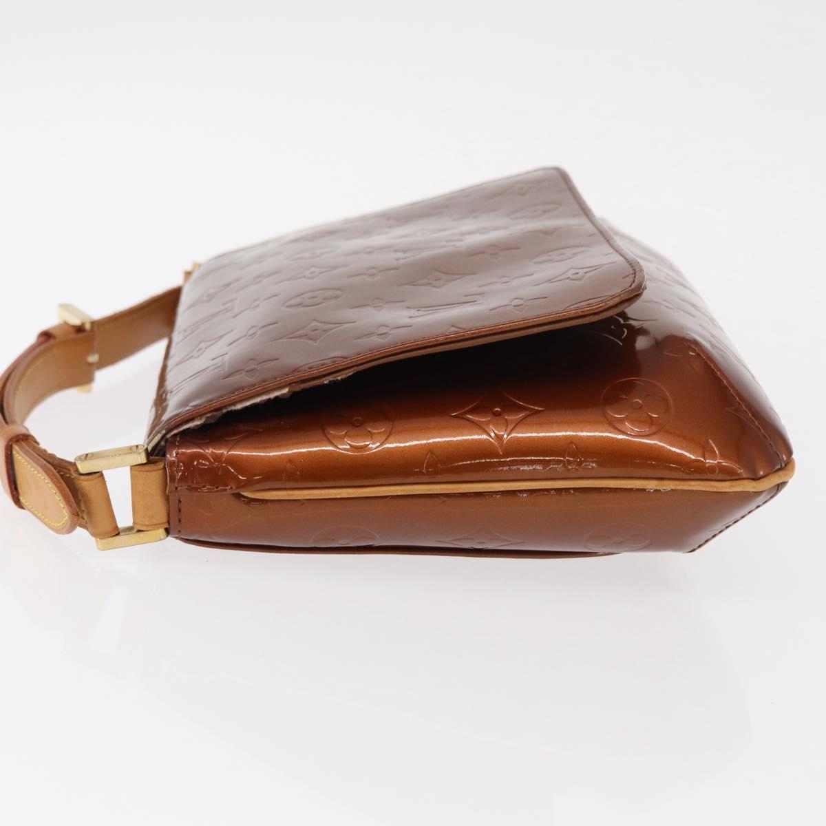 LOUIS VUITTON Monogram Vernis Thompson Street Bag Bronze M91124 LV Auth 155020