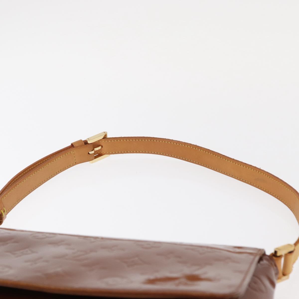 LOUIS VUITTON Monogram Vernis Thompson Street Bag Bronze M91124 LV Auth 155020