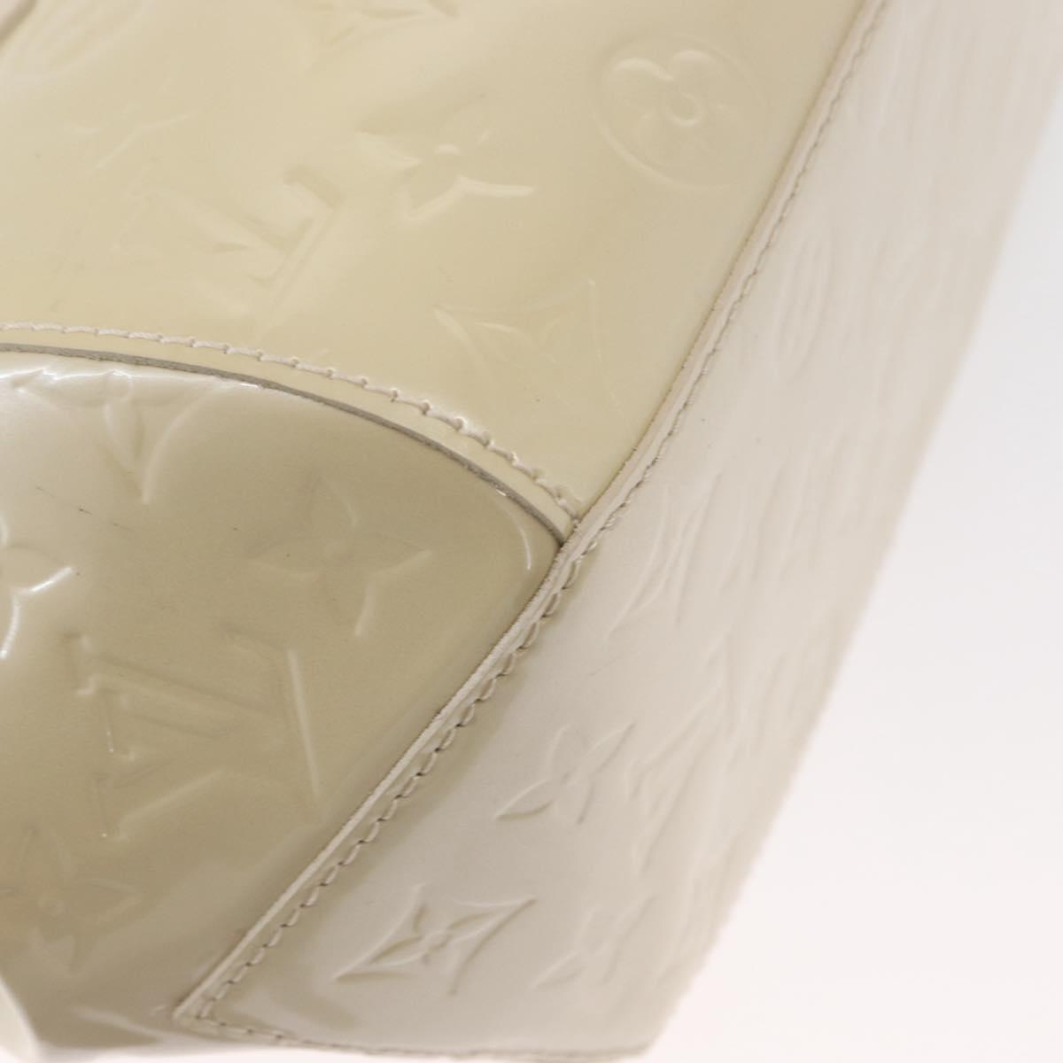 LOUIS VUITTON Vernis Sherwood PM Hand Bag Broncorail M91491 LV Auth 155021