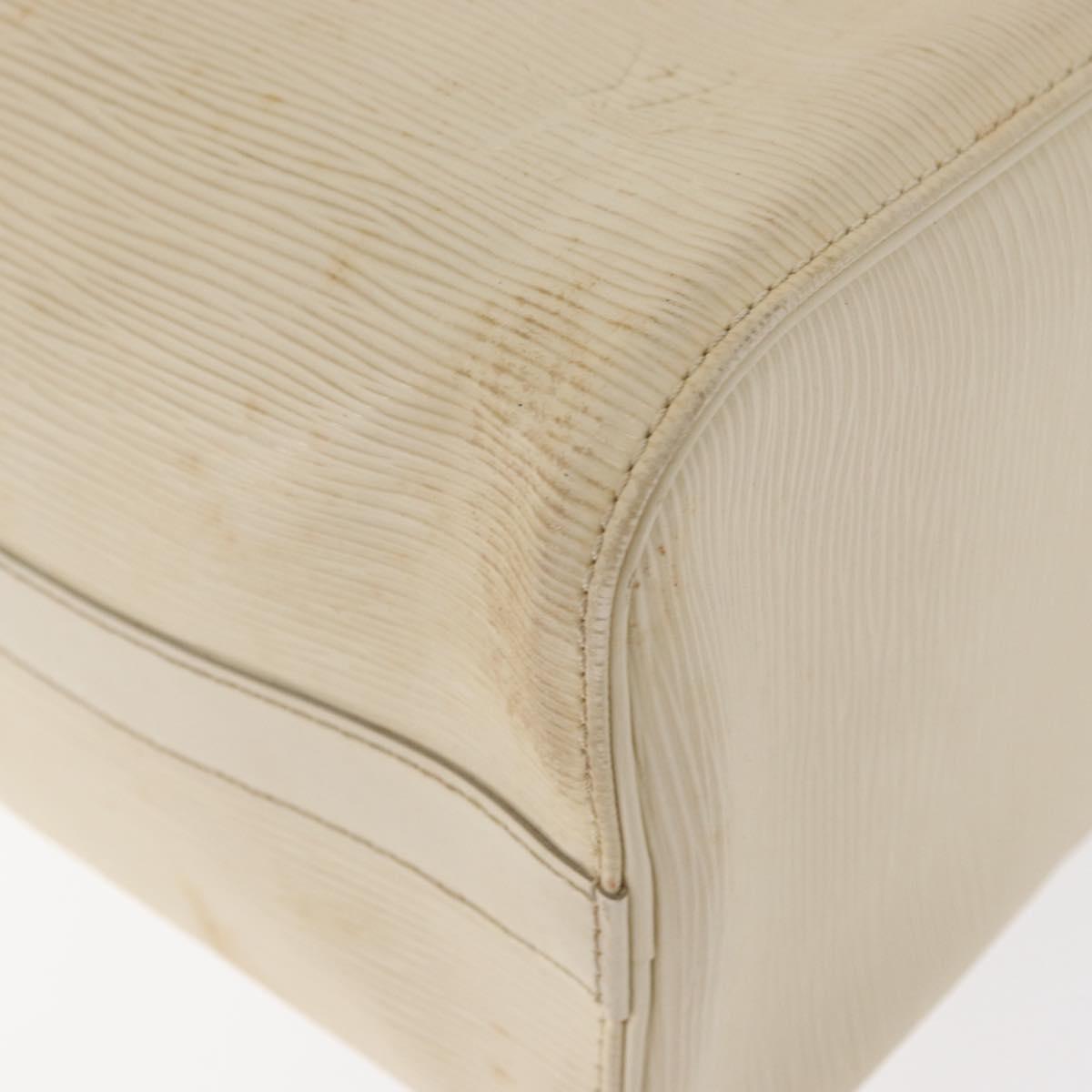 LOUIS VUITTON Epi Speedy 25 Hand Bag White Yvoire M5923J LV Auth 155022