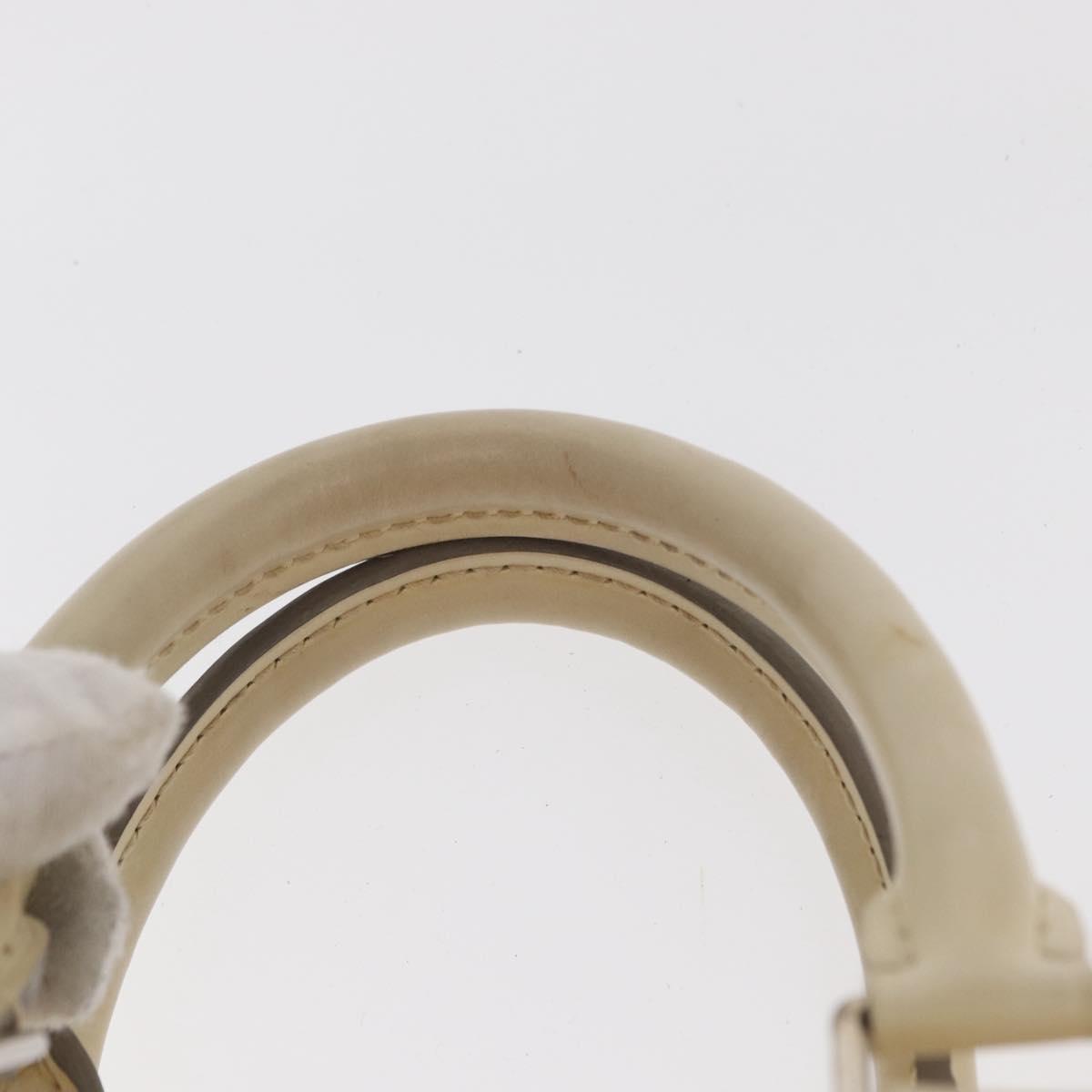 LOUIS VUITTON Epi Speedy 25 Hand Bag White Yvoire M5923J LV Auth 155022