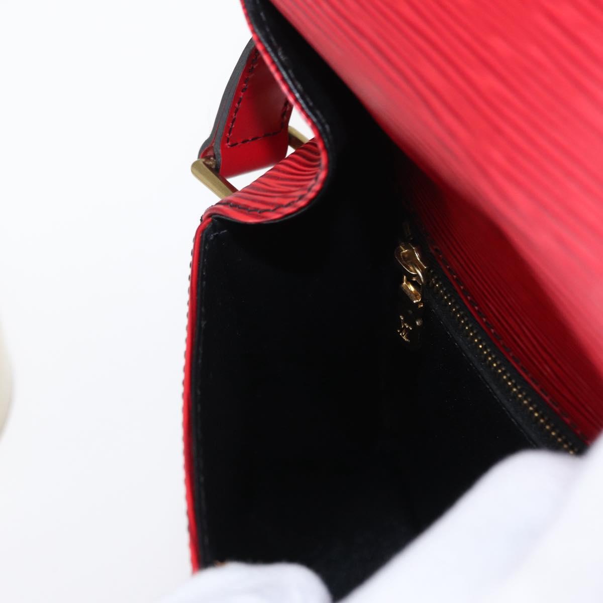 LOUIS VUITTON Epi Saint Cloud GM Shoulder Bag Red M52197 LV Auth 155024