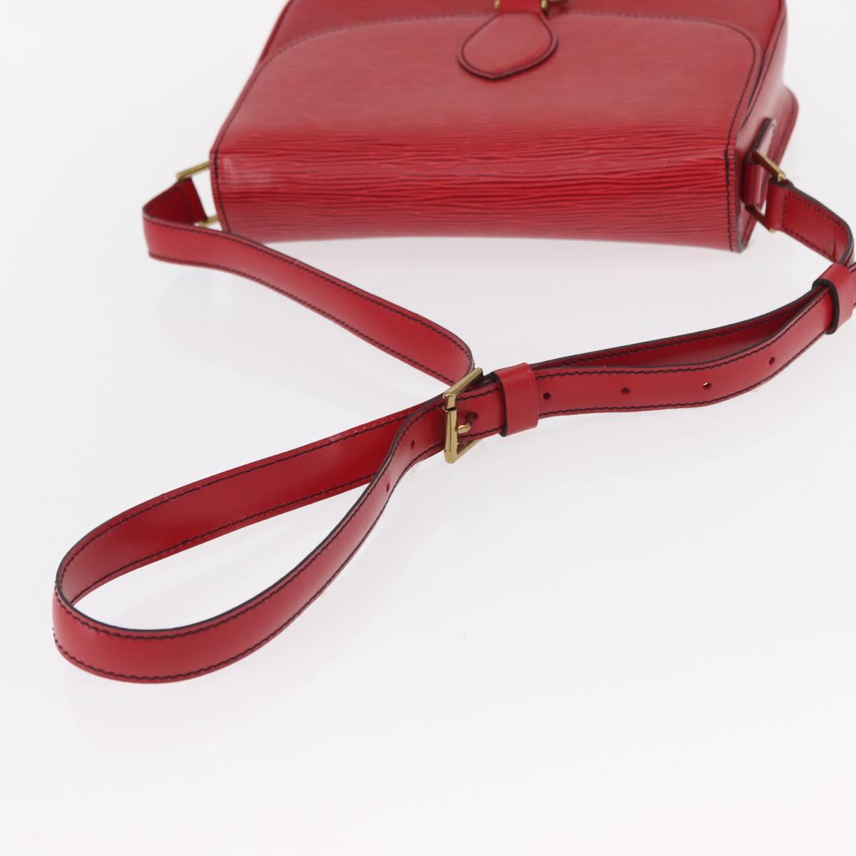 LOUIS VUITTON Epi Saint Cloud GM Shoulder Bag Red M52197 LV Auth 155024