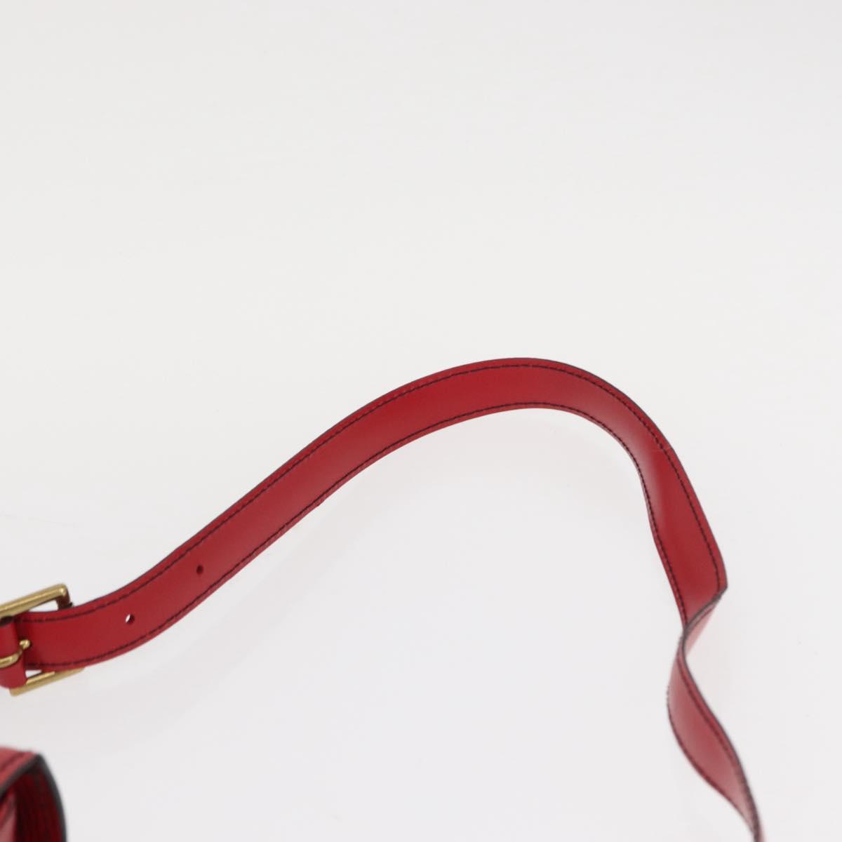 LOUIS VUITTON Epi Saint Cloud GM Shoulder Bag Red M52197 LV Auth 155024