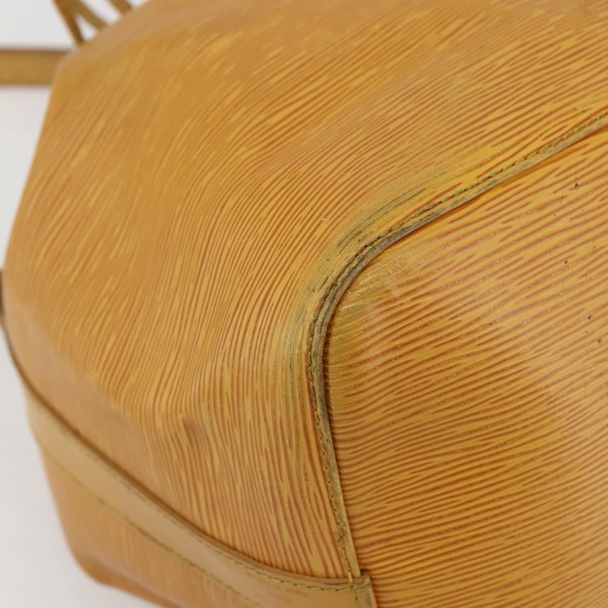 LOUIS VUITTON Epi Petit Noe Shoulder Bag Yellow M44109 LV Auth 155027