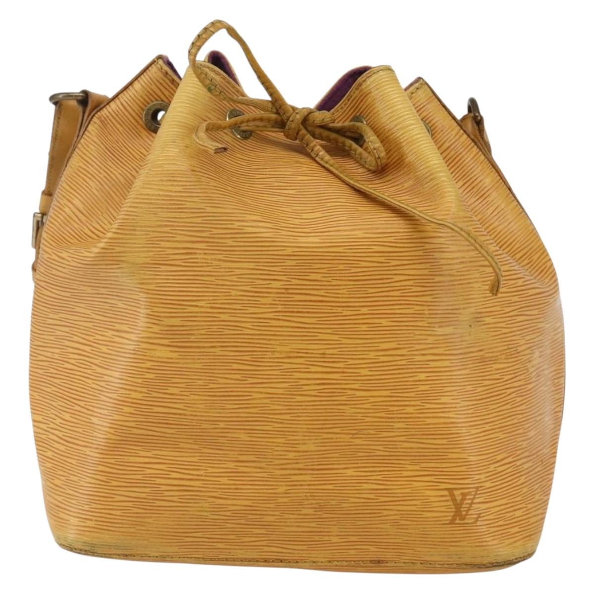 LOUIS VUITTON Epi Petit Noe Shoulder Bag Yellow M44109 LV Auth 155027