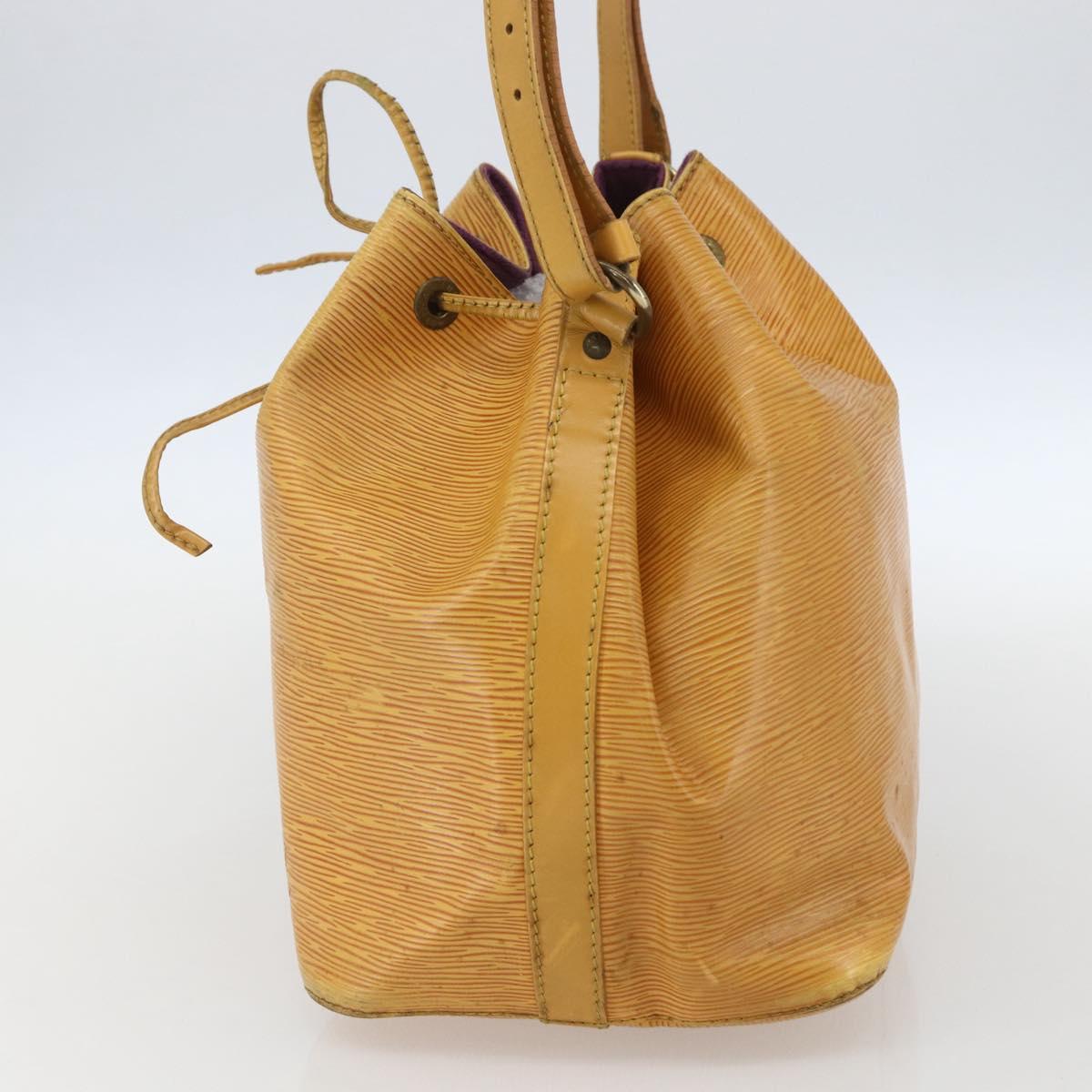 LOUIS VUITTON Epi Petit Noe Shoulder Bag Yellow M44109 LV Auth 155027