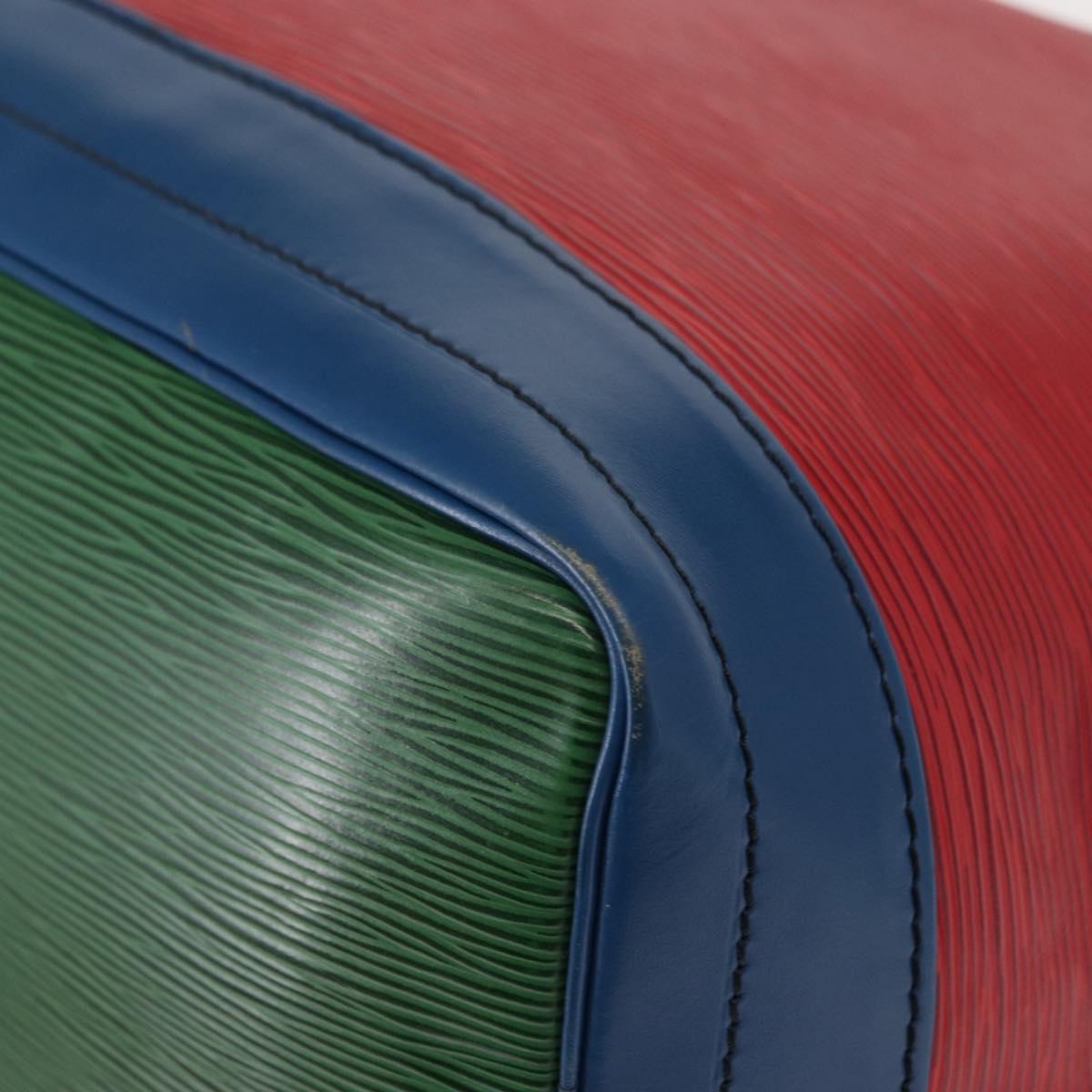 LOUIS VUITTON Epi Tricolor Noe Shoulder Bag Blue Red Green M44082 LV Auth 155028