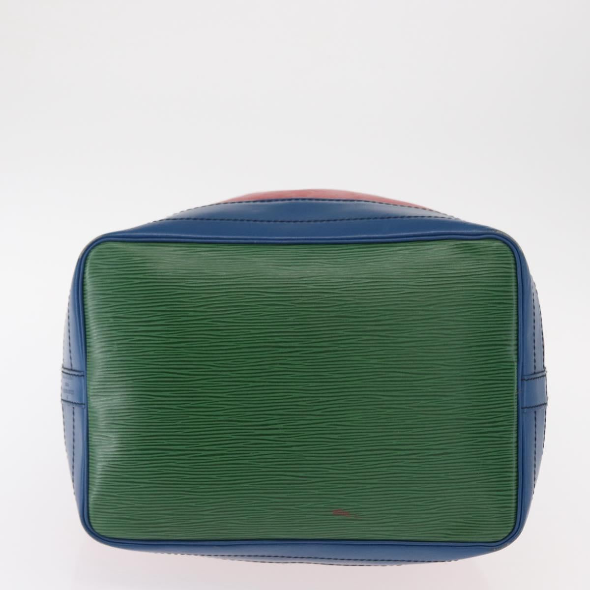 LOUIS VUITTON Epi Tricolor Noe Shoulder Bag Blue Red Green M44082 LV Auth 155028