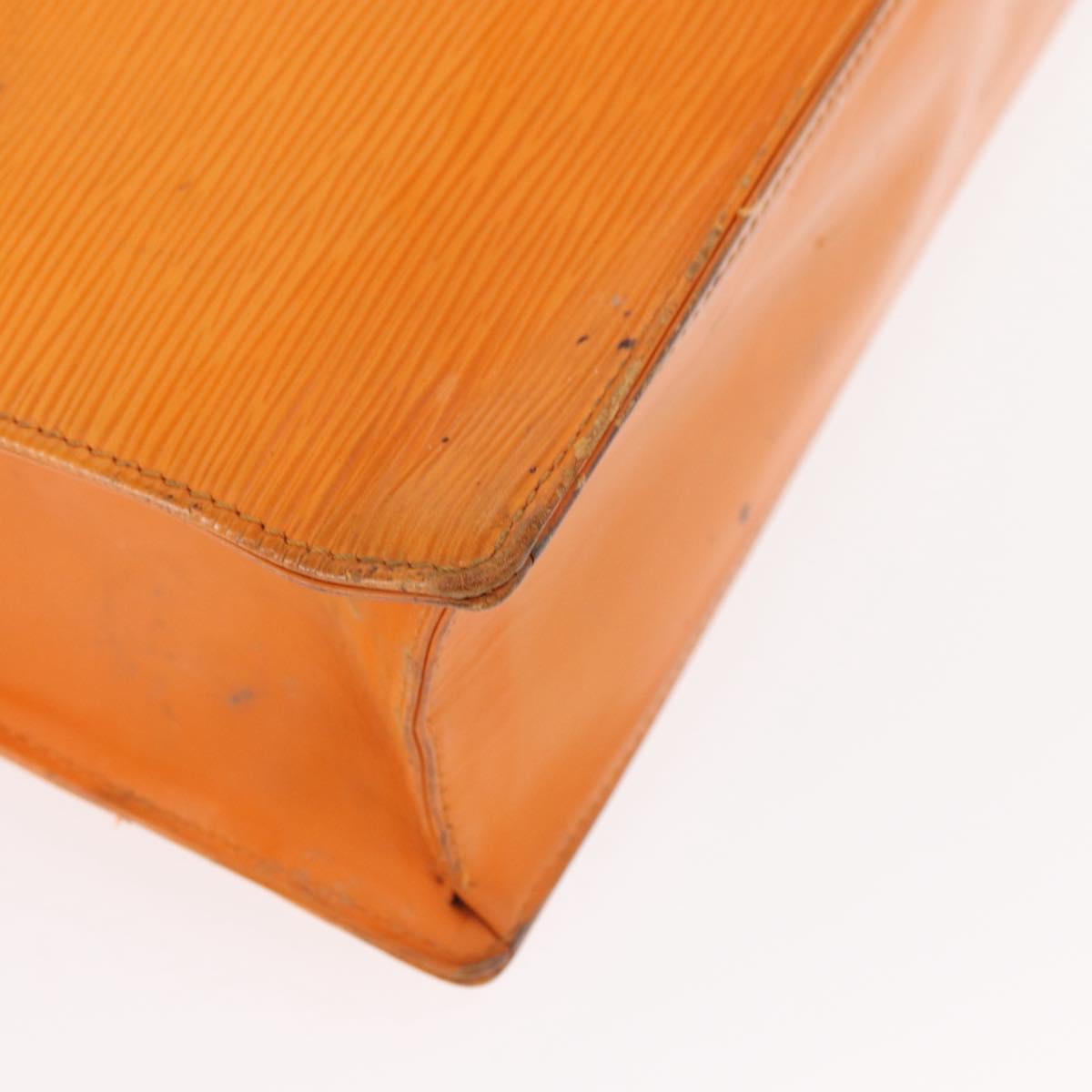 LOUIS VUITTON Epi Sac Plat Hand Bag Orange Mandarin M5274H LV Auth 155029