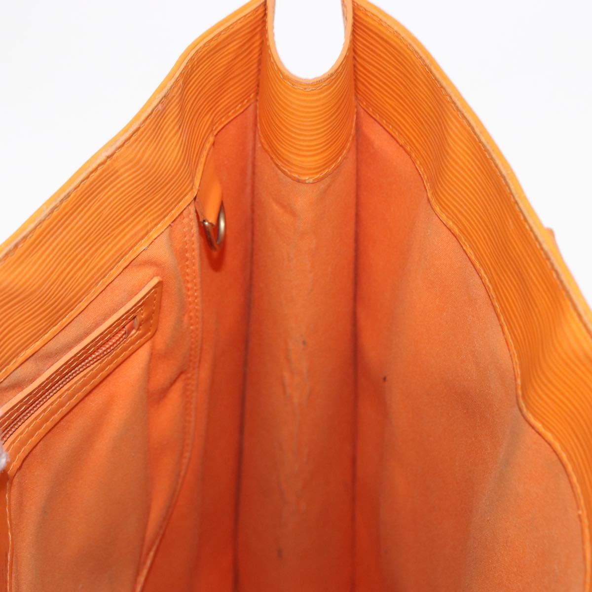 LOUIS VUITTON Epi Sac Plat Hand Bag Orange Mandarin M5274H LV Auth 155029
