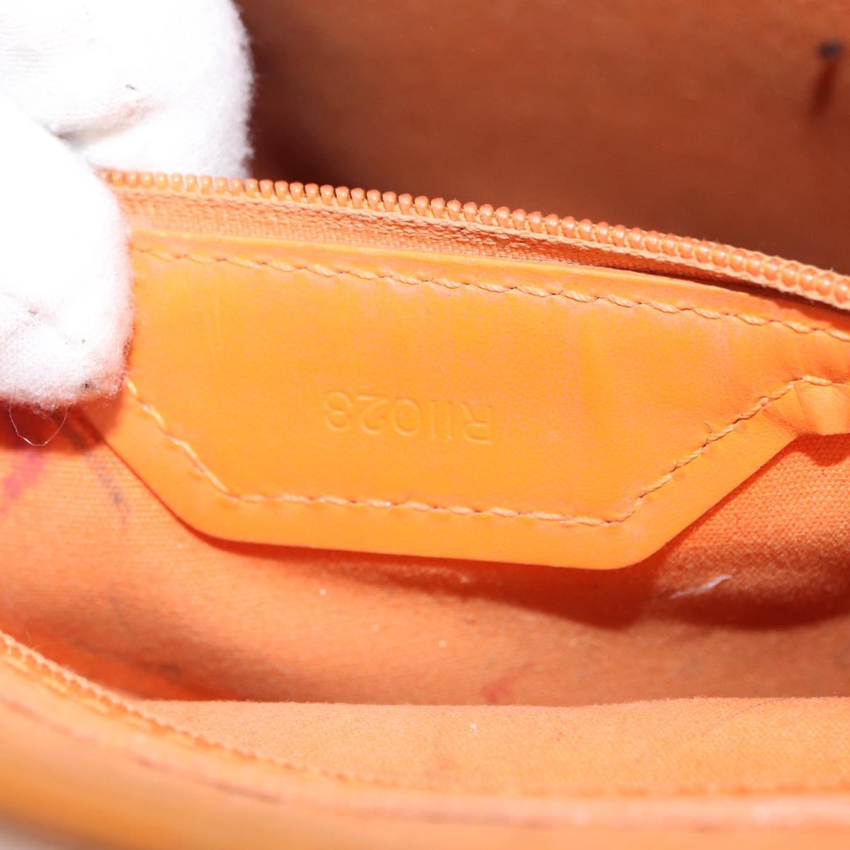 LOUIS VUITTON Epi Sac Plat Hand Bag Orange Mandarin M5274H LV Auth 155029