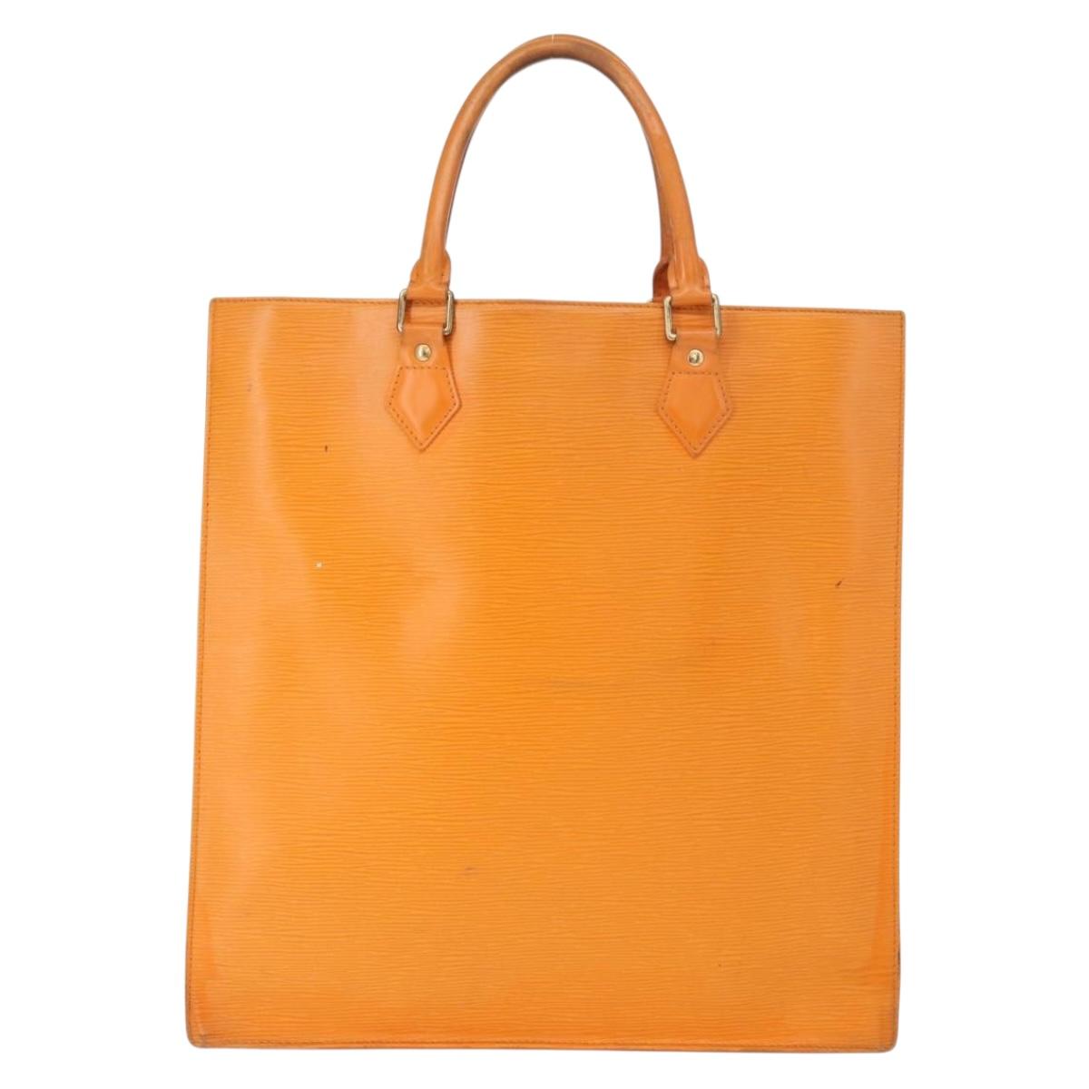 LOUIS VUITTON Epi Sac Plat Hand Bag Orange Mandarin M5274H LV Auth 155029