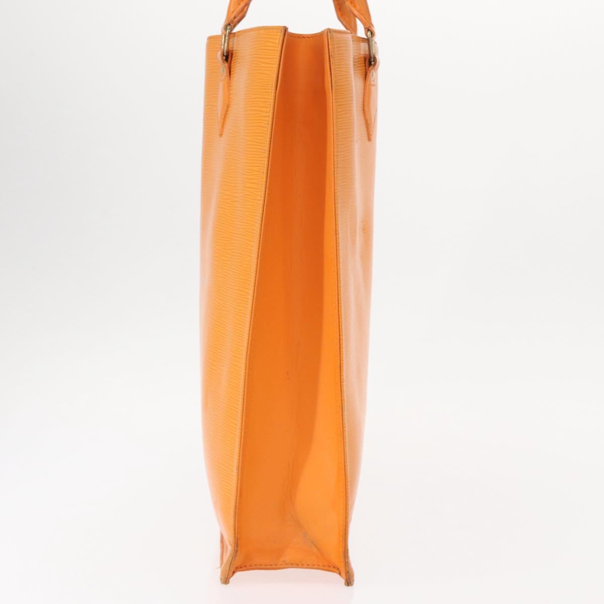 LOUIS VUITTON Epi Sac Plat Hand Bag Orange Mandarin M5274H LV Auth 155029
