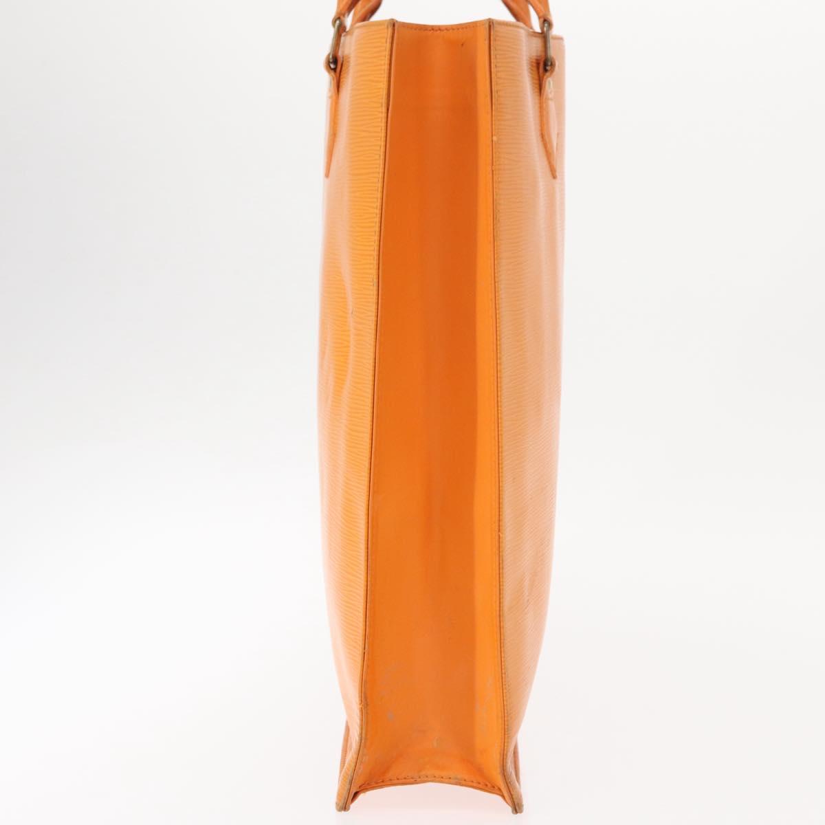 LOUIS VUITTON Epi Sac Plat Hand Bag Orange Mandarin M5274H LV Auth 155029