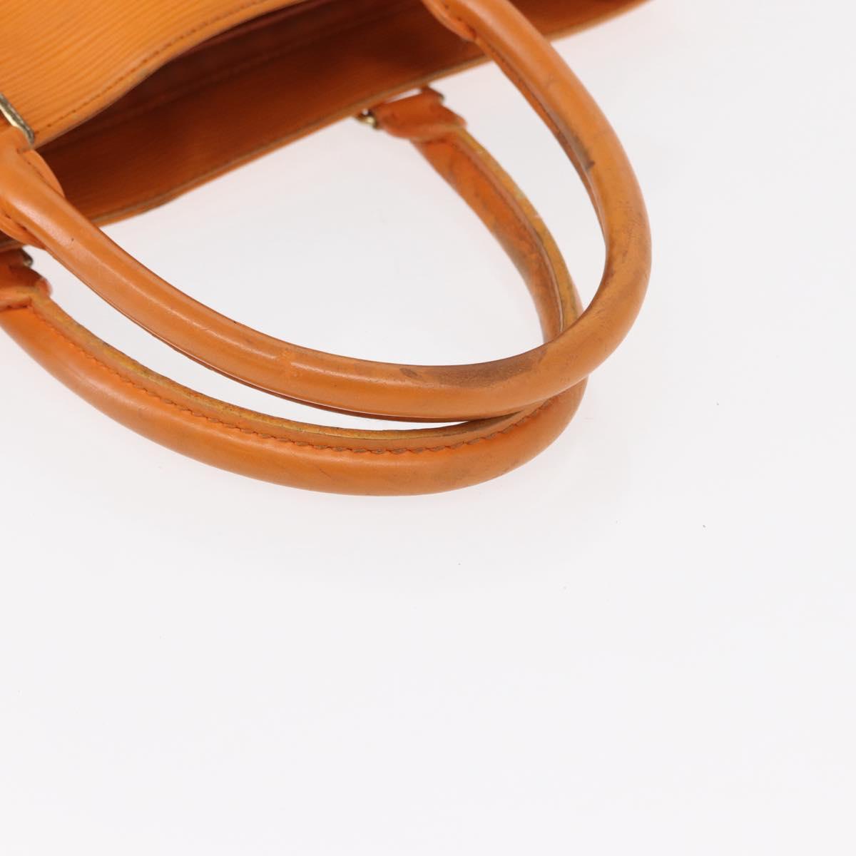 LOUIS VUITTON Epi Sac Plat Hand Bag Orange Mandarin M5274H LV Auth 155029