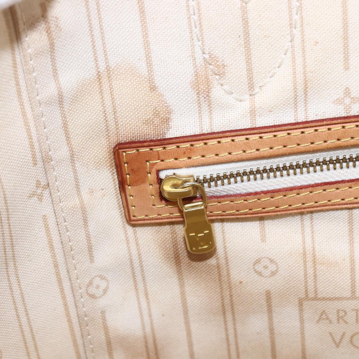 LOUIS VUITTON Damier Azur Neverfull GM Tote Bag N41360 LV Auth 155030