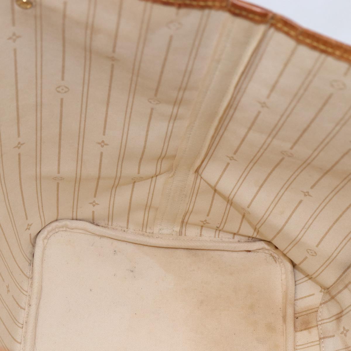 LOUIS VUITTON Damier Azur Neverfull GM Tote Bag N41360 LV Auth 155030