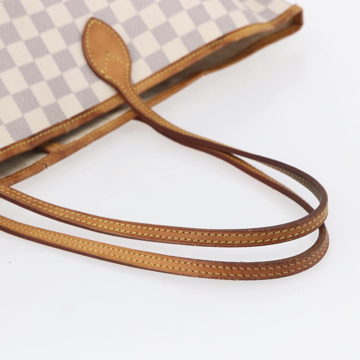 LOUIS VUITTON Damier Azur Neverfull GM Tote Bag N41360 LV Auth 155030