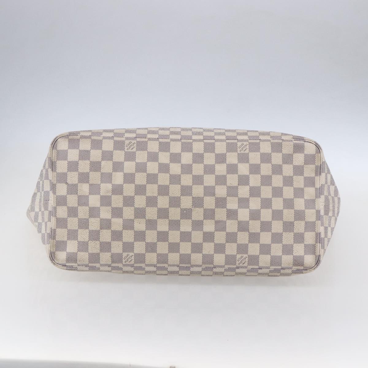 LOUIS VUITTON Damier Azur Neverfull GM Tote Bag N41360 LV Auth 155030