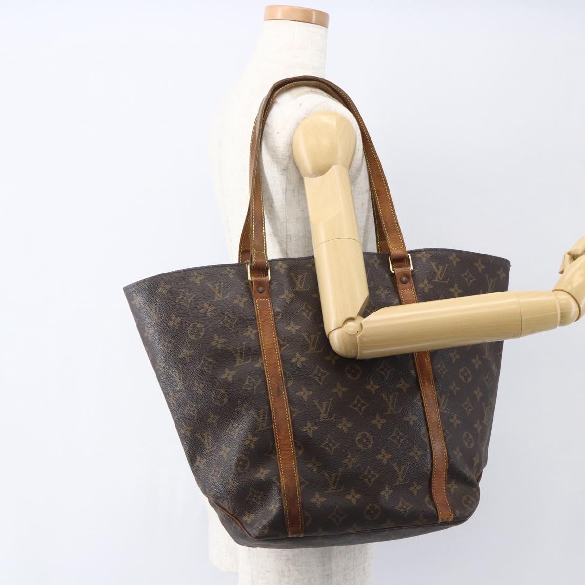 LOUIS VUITTON Monogram Sac Shopping Tote Bag M51108 LV Auth 155034