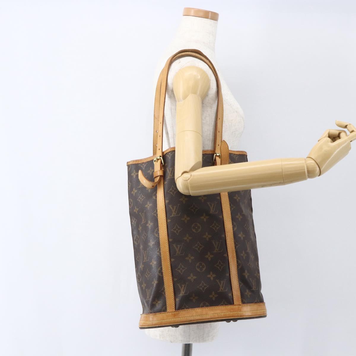 LOUIS VUITTON Monogram Bucket GM Shoulder Bag M42236 LV Auth 155041