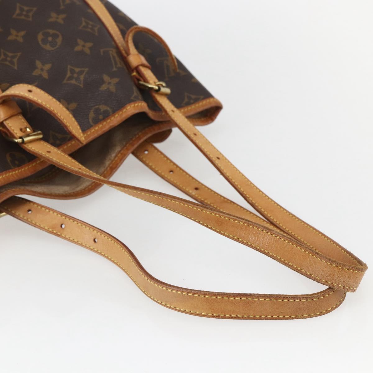LOUIS VUITTON Monogram Bucket GM Shoulder Bag M42236 LV Auth 155041
