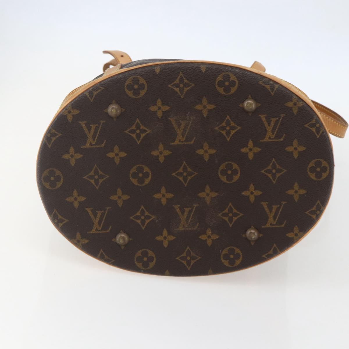 LOUIS VUITTON Monogram Bucket GM Shoulder Bag M42236 LV Auth 155041