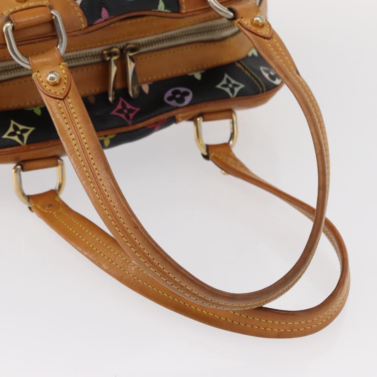 LOUIS VUITTON Monogram Multicolor Claudia Hand Bag Black M40194 LV Auth 155044