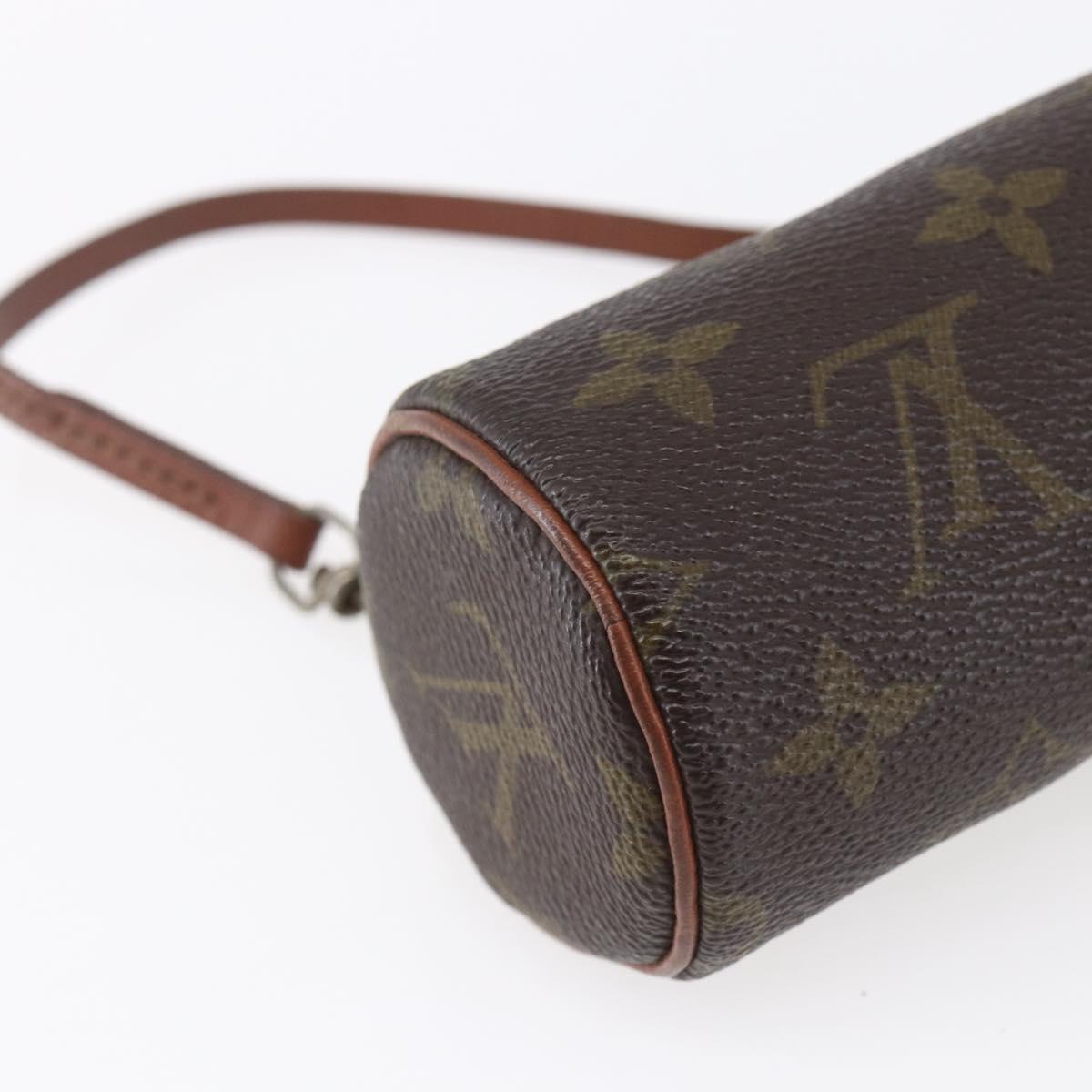 LOUIS VUITTON Monogram Papillon Pouch LV Auth 155047