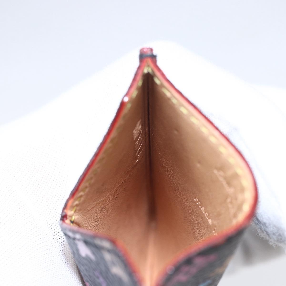 LOUIS VUITTON Monogram Multicolor Etui Mirror Black M92650 LV Auth 155053