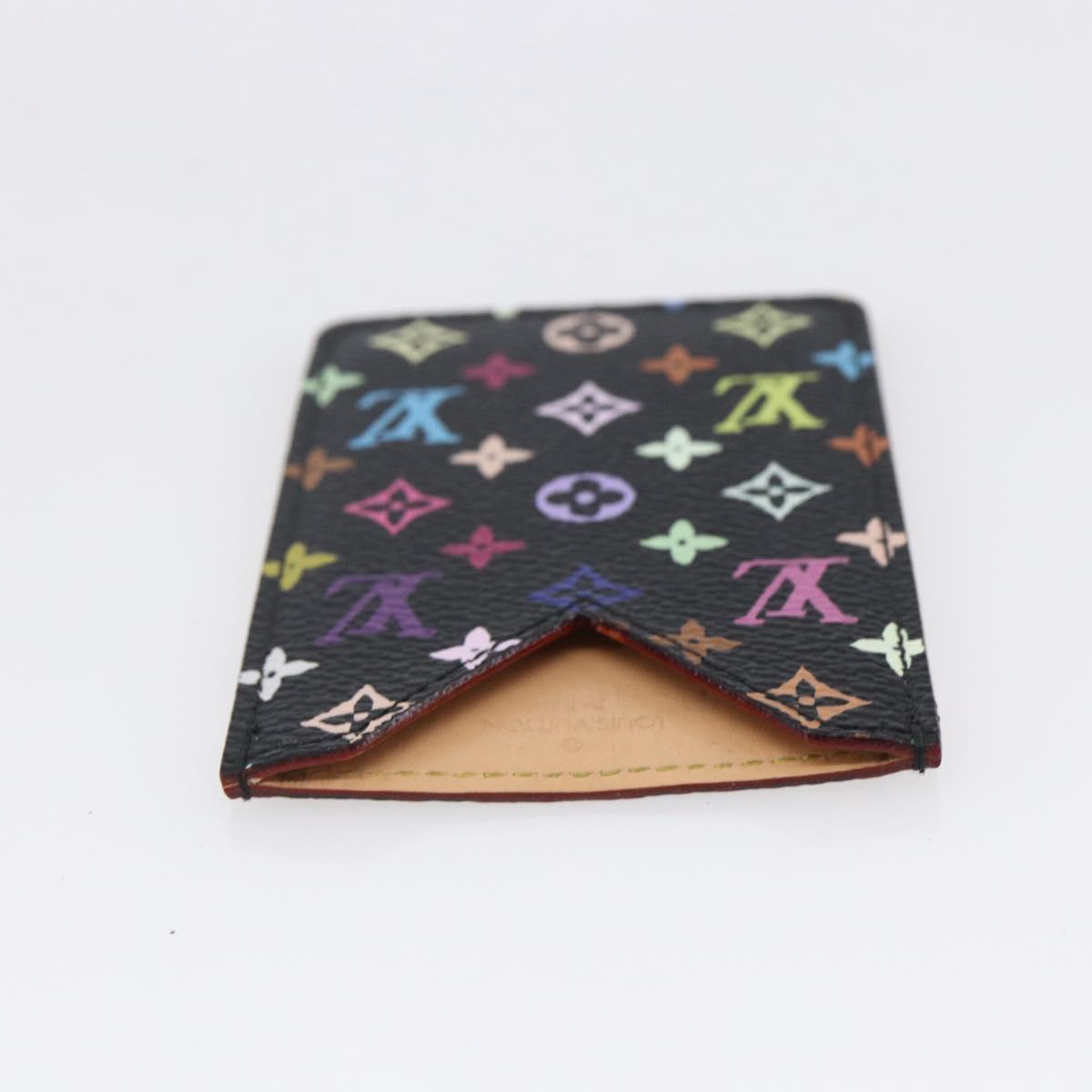 LOUIS VUITTON Monogram Multicolor Etui Mirror Black M92650 LV Auth 155053