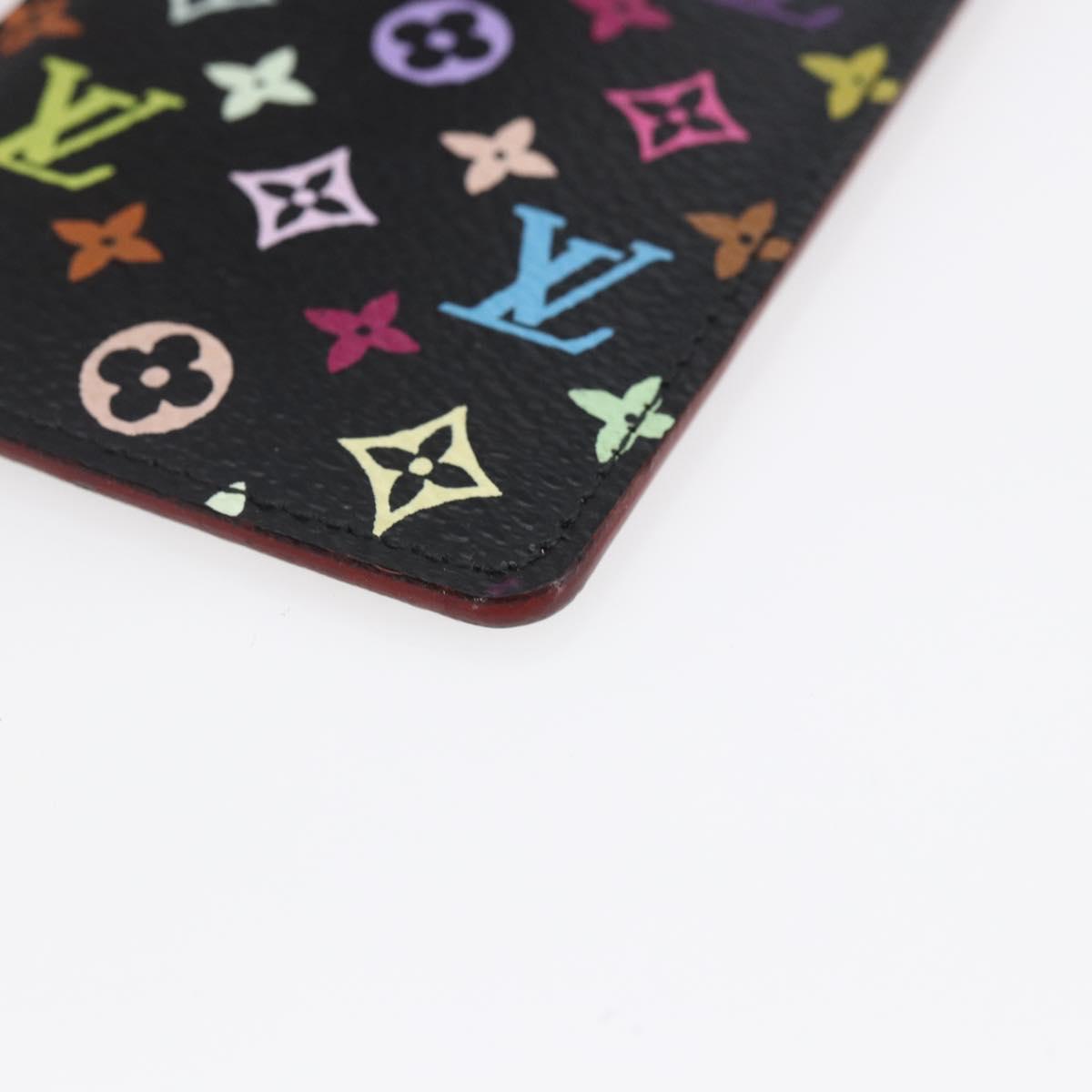 LOUIS VUITTON Monogram Multicolor Etui Mirror Black M92650 LV Auth 155053