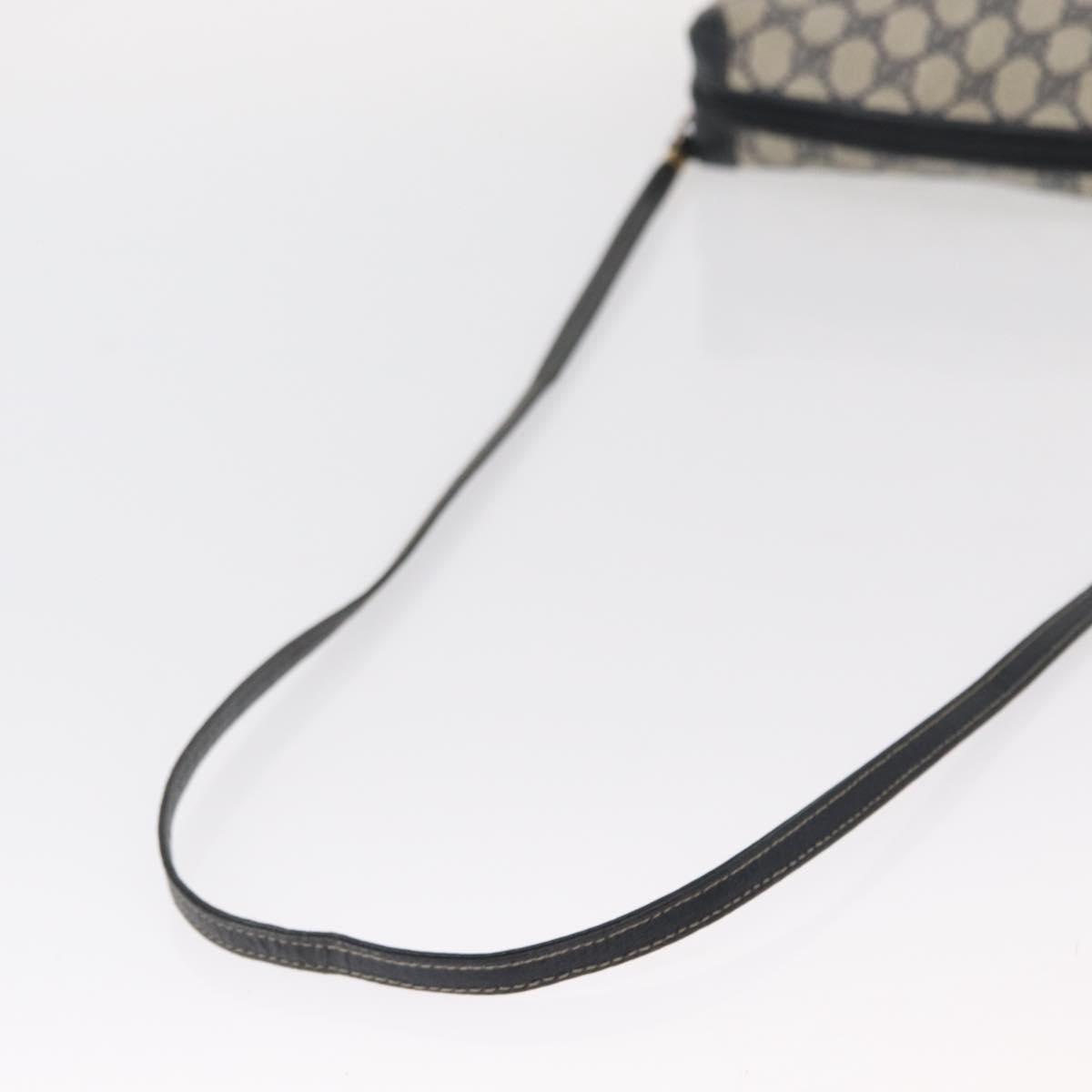 GUCCI GG Supreme Shoulder Bag PVC Leather Navy Gold 007 58 0093 Auth 155057