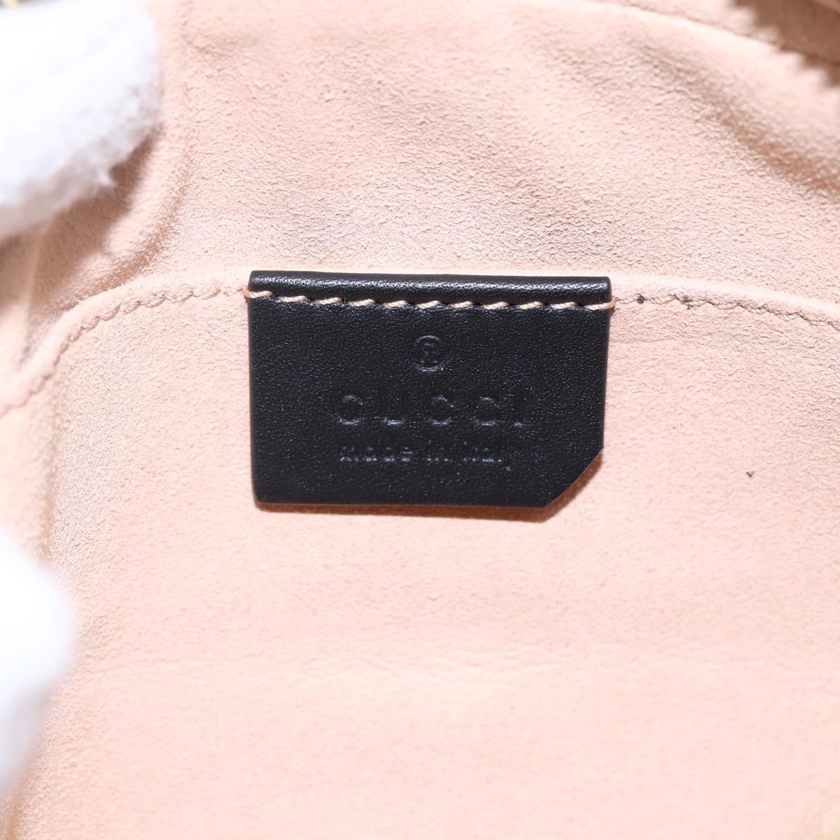 GUCCI Sherry Line Shoulder Bag Suede Leather Black Red 517350 Auth 155060