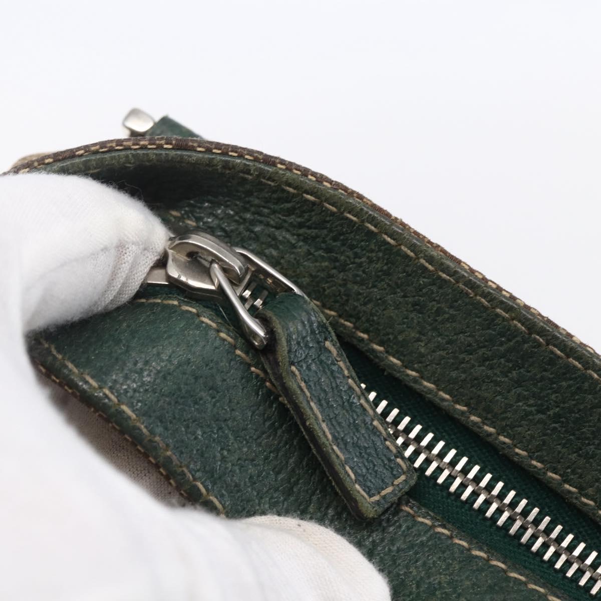 GUCCI GG Canvas Web Sherry Line Shoulder Bag Beige Red Green 145809 Auth 155064