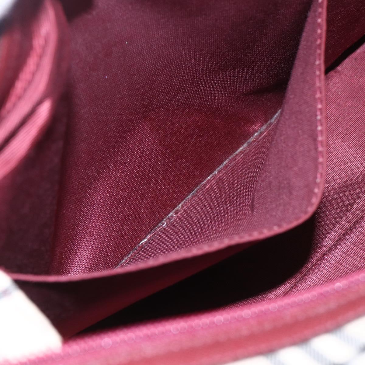 BURBERRY Nova Check Hand Bag Canvas Leather Beige Gold Auth 155070