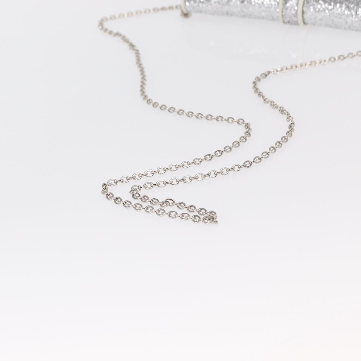 Miu Miu Matelasse Chain Shoulder Bag Leather Light Blue Silver Auth 155072