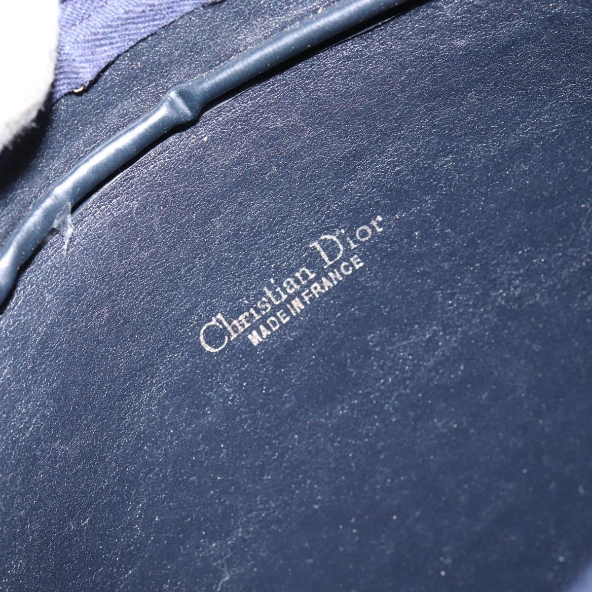 Christian Dior Trotter Canvas Shoulder Bag Navy Auth 155075