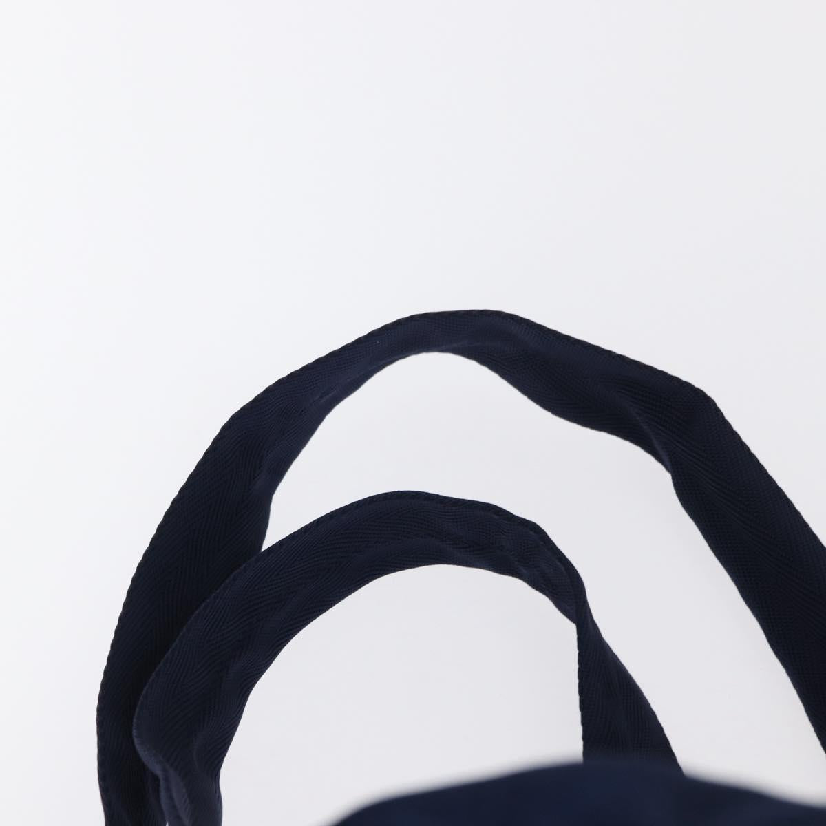 PRADA Backpack Nylon Blue Silver Auth 155086V