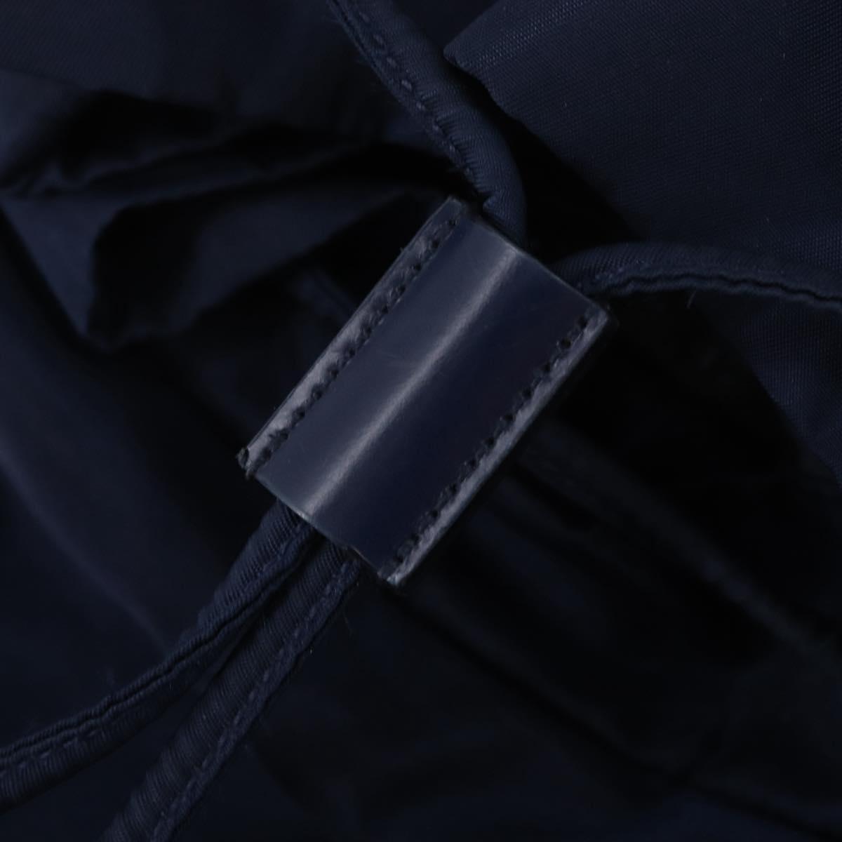 PRADA Backpack Nylon Blue Silver Auth 155086V