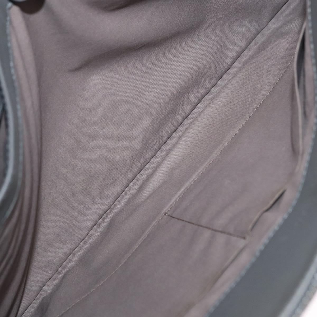 BOTTEGA VENETA INTRECCIATO Clutch Bag Leather Gray Auth 155090