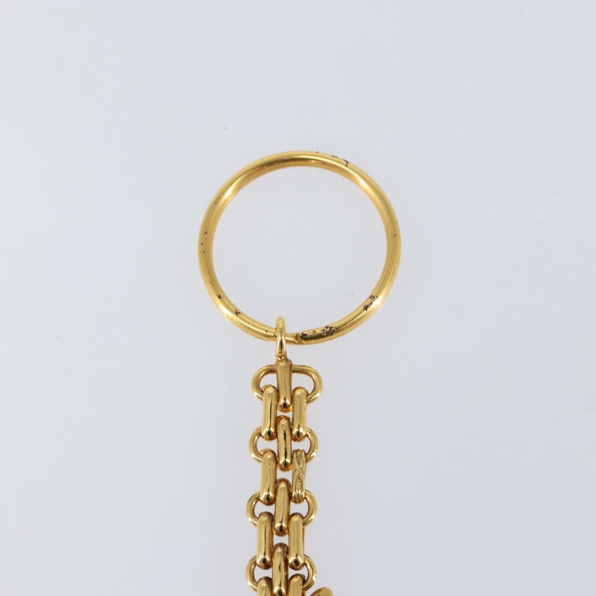 CHANEL Key Holder metal Gold CC Auth 155091V