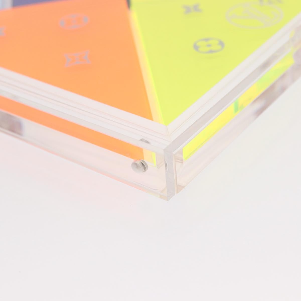 LOUIS VUITTON Puzzle Domino Glass Clear GI0480 LV Auth 155102M