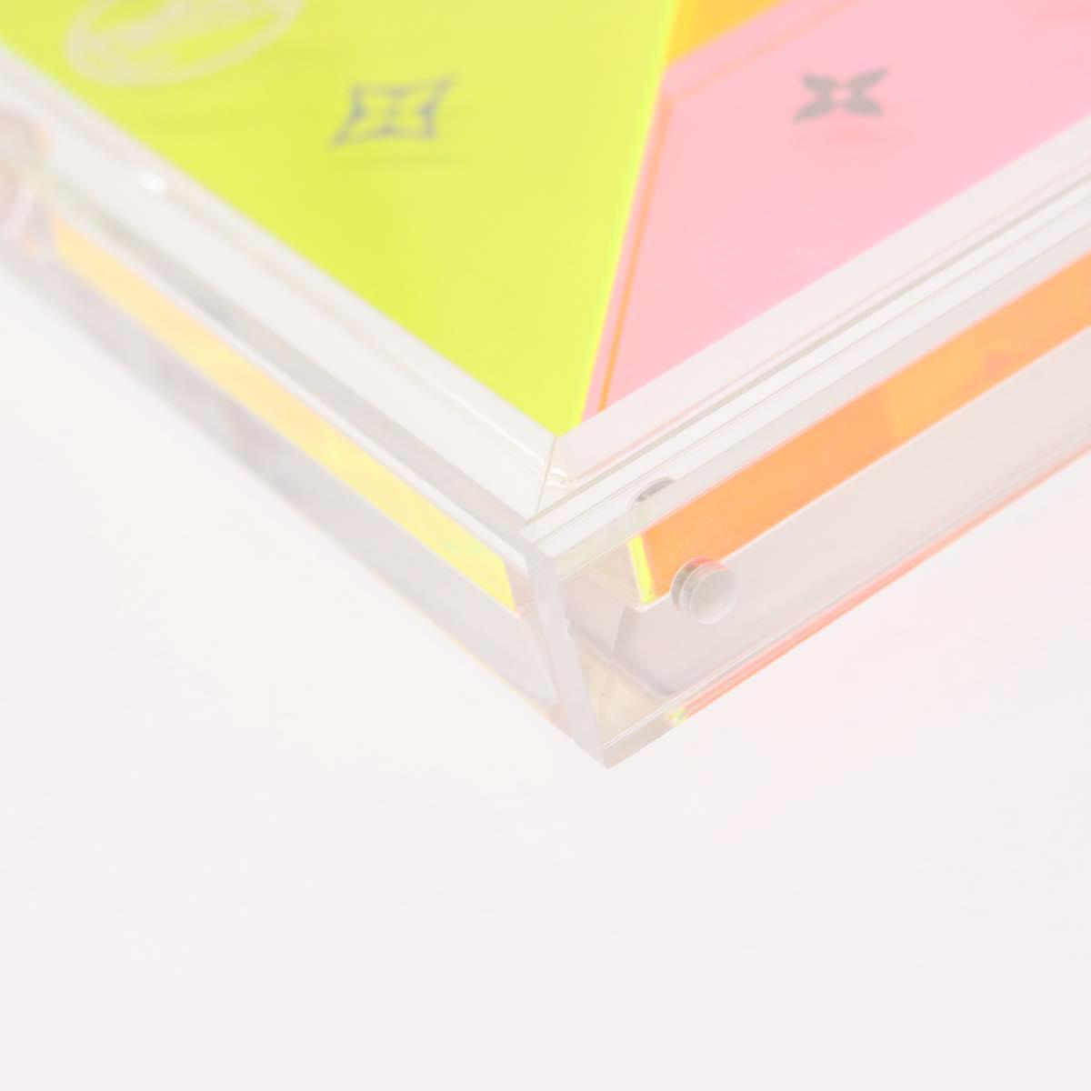 LOUIS VUITTON Puzzle Domino Glass Clear GI0480 LV Auth 155102M