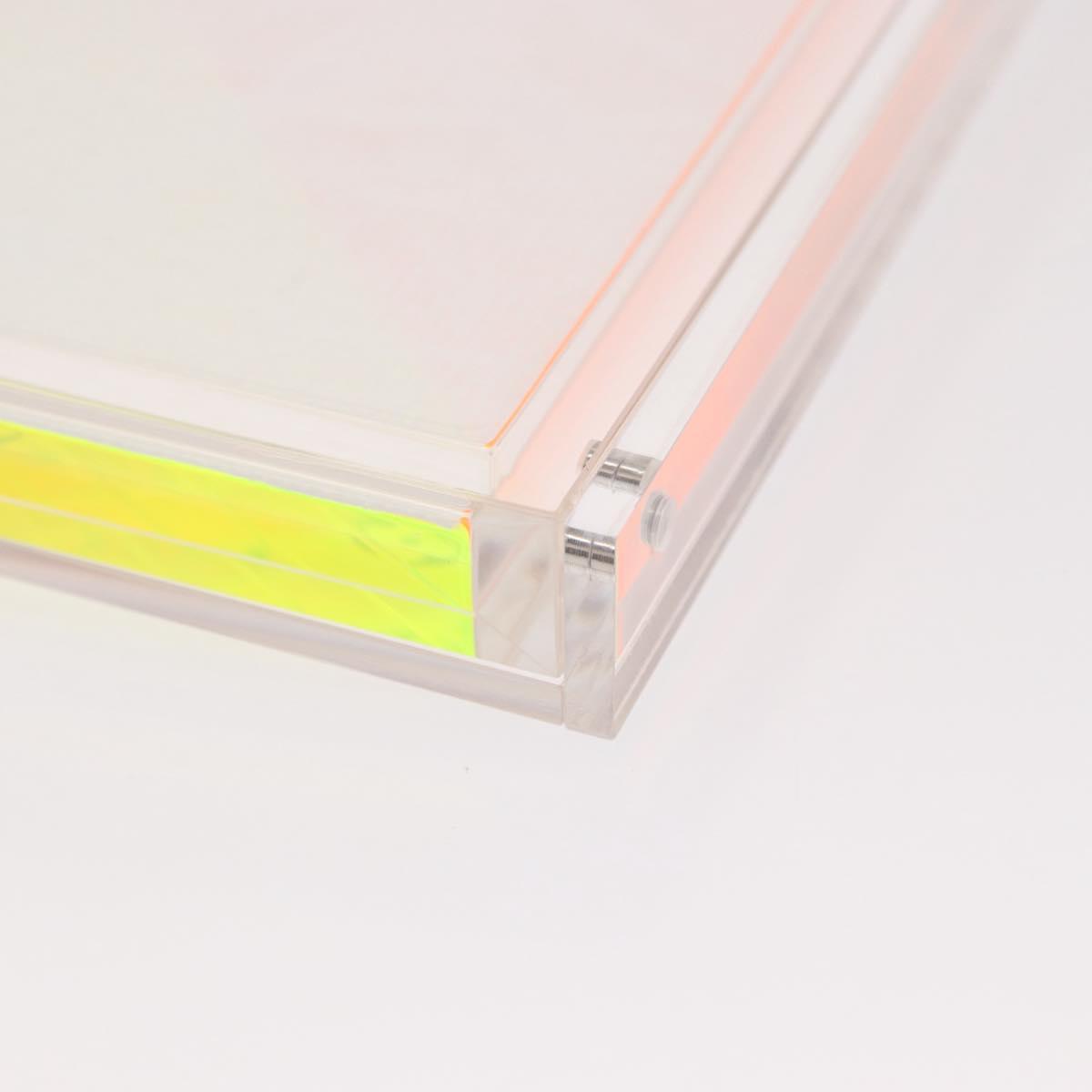 LOUIS VUITTON Puzzle Domino Glass Clear GI0480 LV Auth 155102M