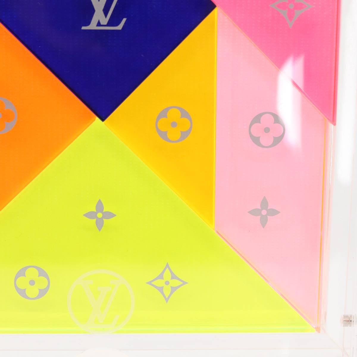 LOUIS VUITTON Puzzle Domino Glass Clear GI0480 LV Auth 155102M