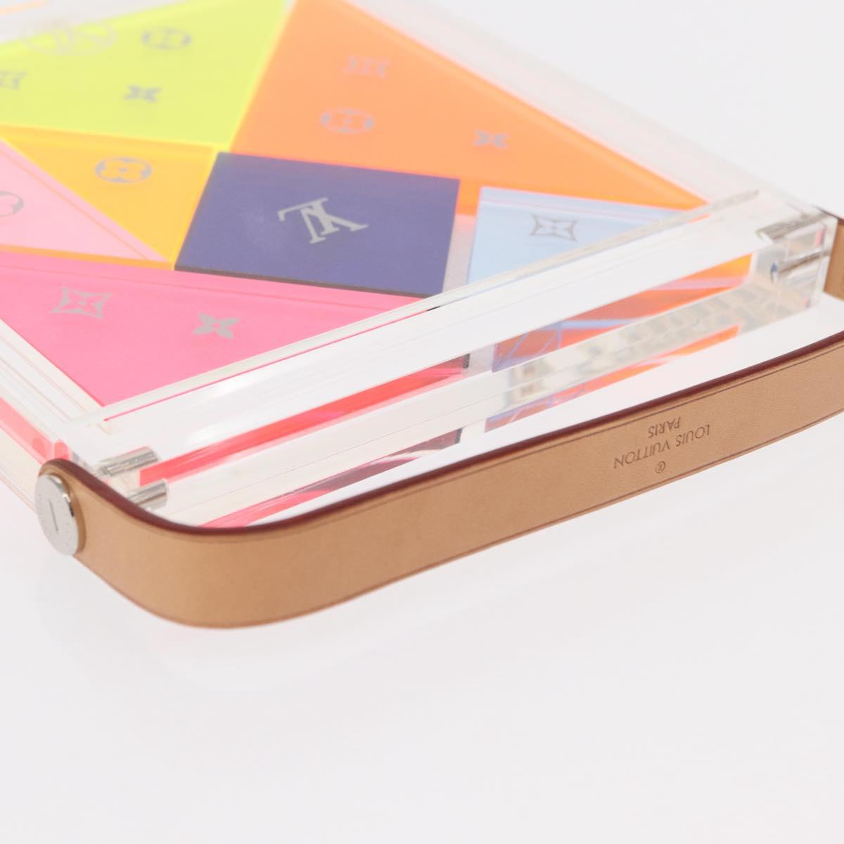 LOUIS VUITTON Puzzle Domino Glass Clear GI0480 LV Auth 155102M
