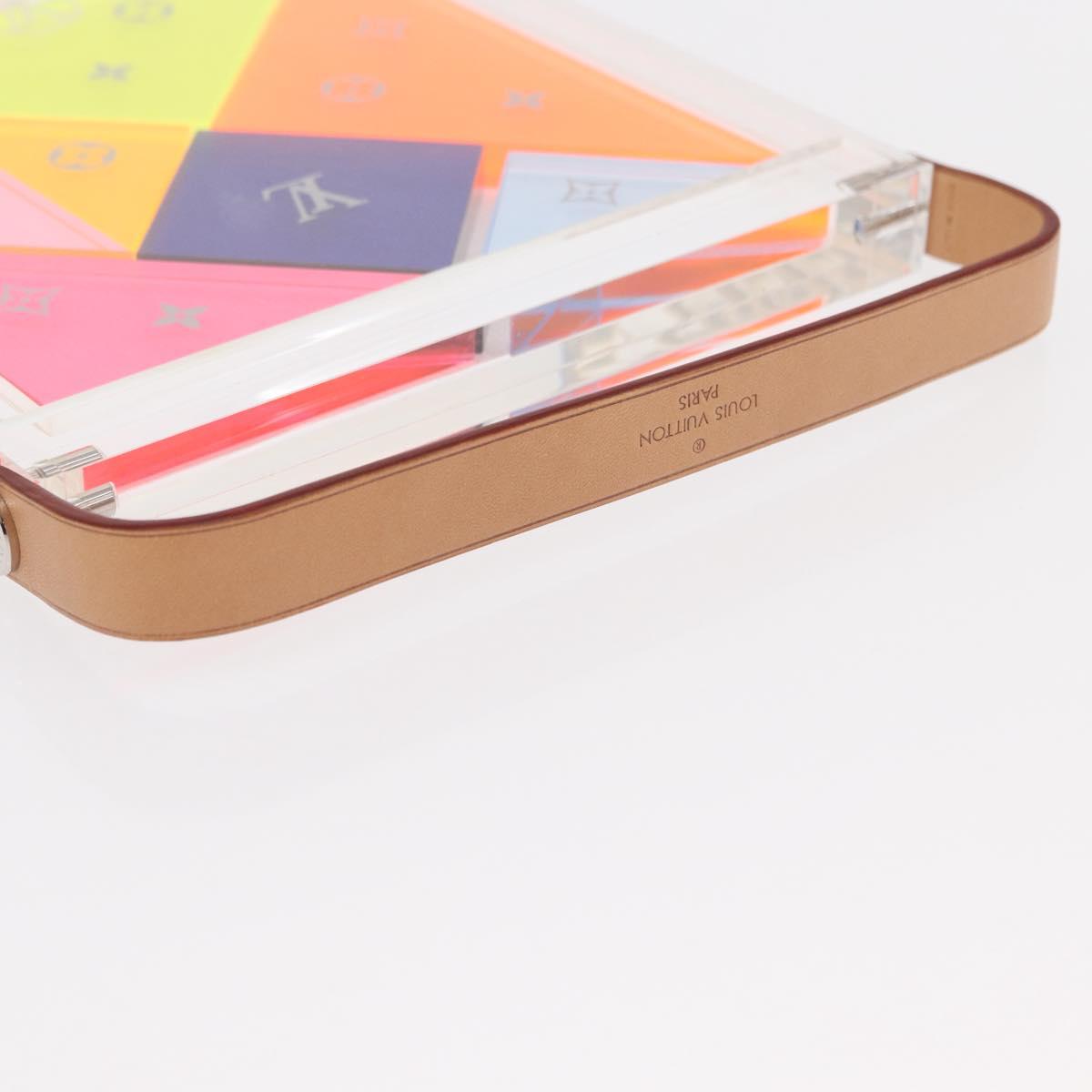 LOUIS VUITTON Puzzle Domino Glass Clear GI0480 LV Auth 155102M