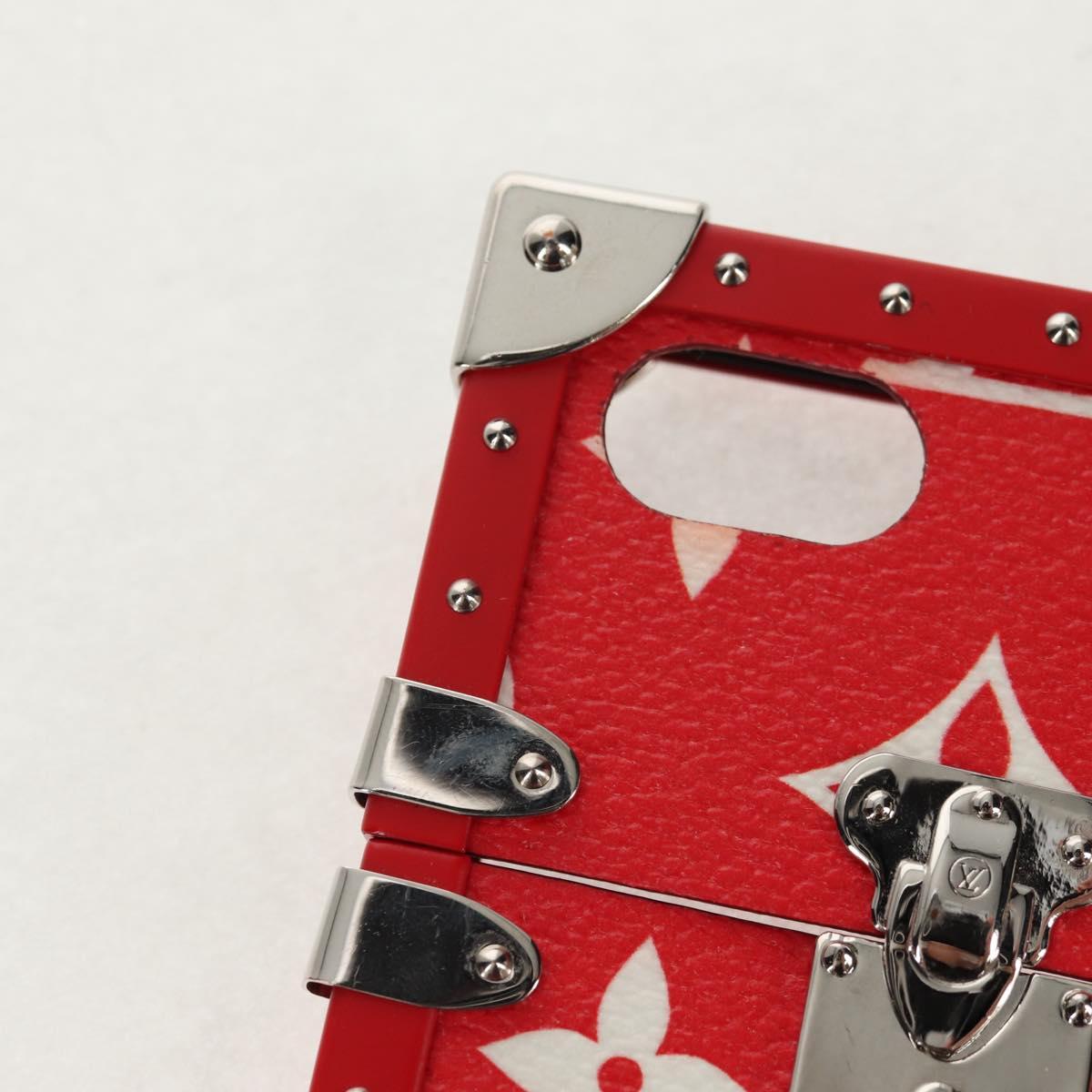 LOUIS VUITTON Louis Vuitton × Supreme iPhone 7 Case Red M67758 LV Auth 155103AM